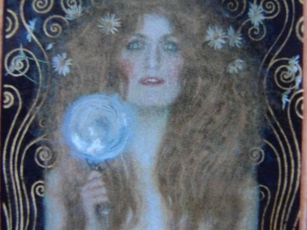 グスタフ・クリムト、ヌーダ・ヴェリタス、希少画集画、新品額装付