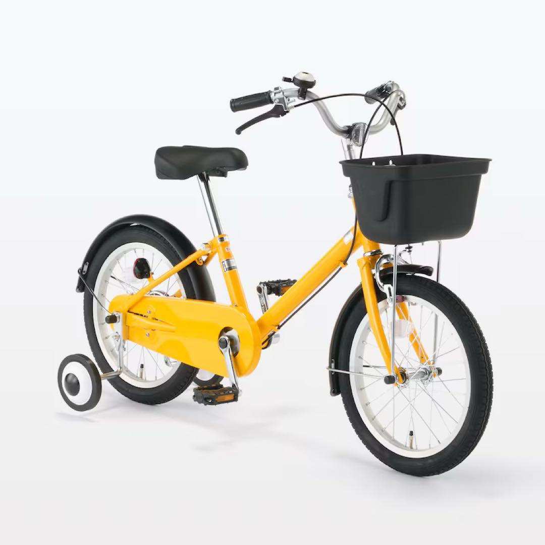無印良品　子ども用自転車　16インチ　イエロー