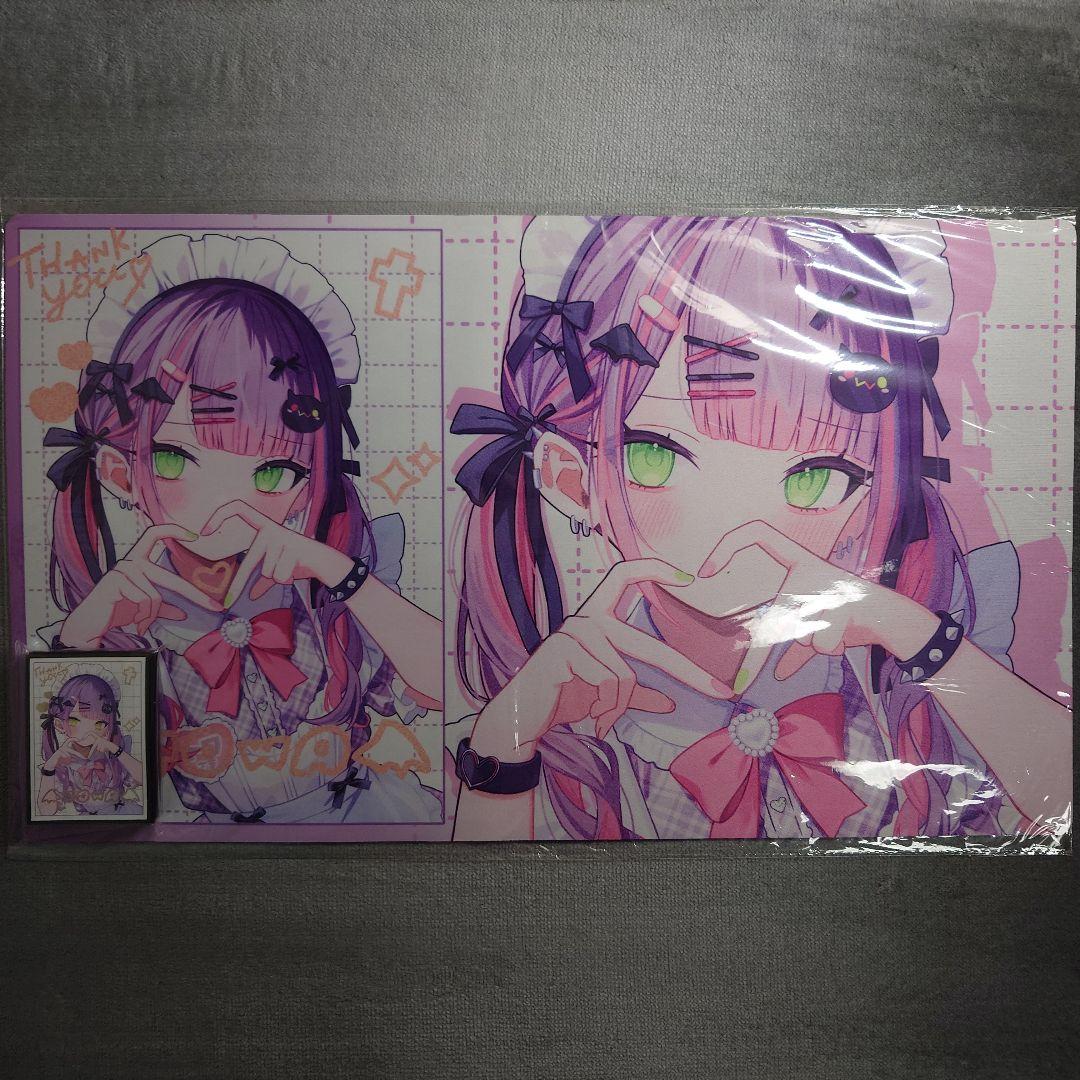 α2 ホロライブ メイド服&ハート 常闇トワ スリーブ&プレイマット