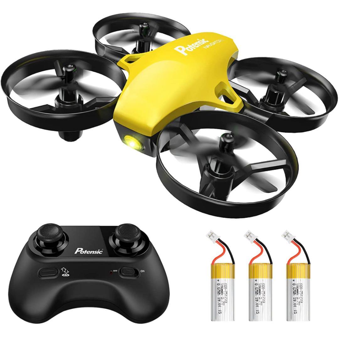 ドローン 子供 Potensic ミニドローン 100g未満 バッテリー3個付き