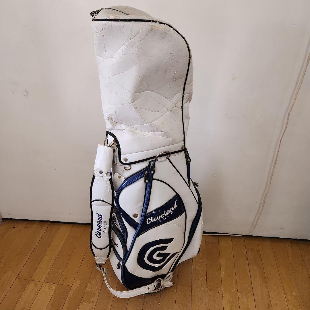 Cleveland ゴルフキャディバッグ ホワイト/ブルー