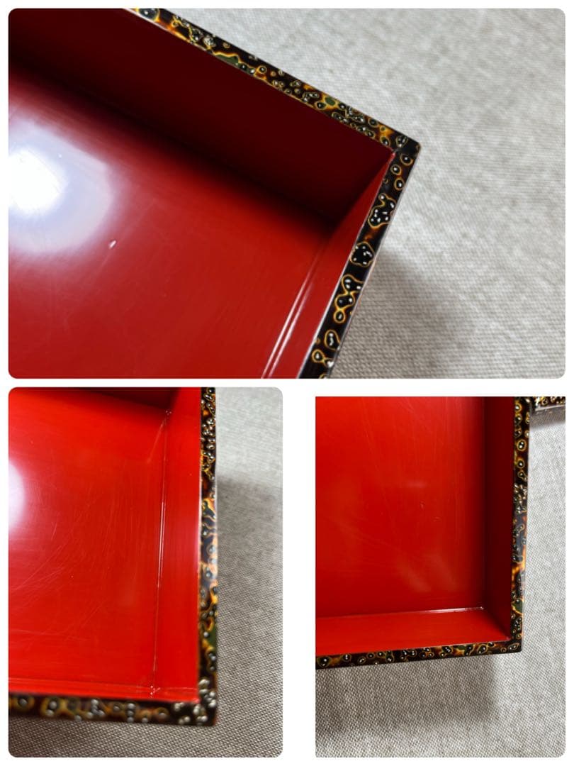 若狭塗　四段重　重箱