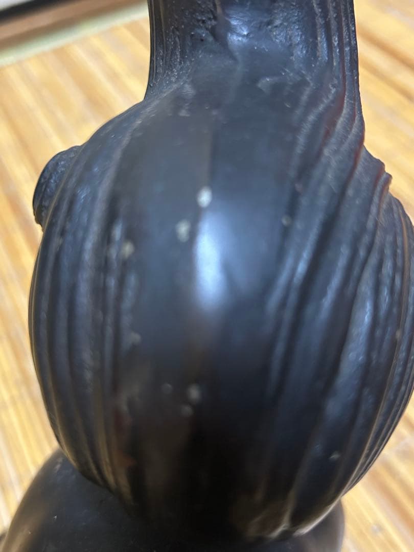 ブロンズ製獅子の彫刻 アンティーク 工芸品 漆芸 美術品 アート レトロ 昭和