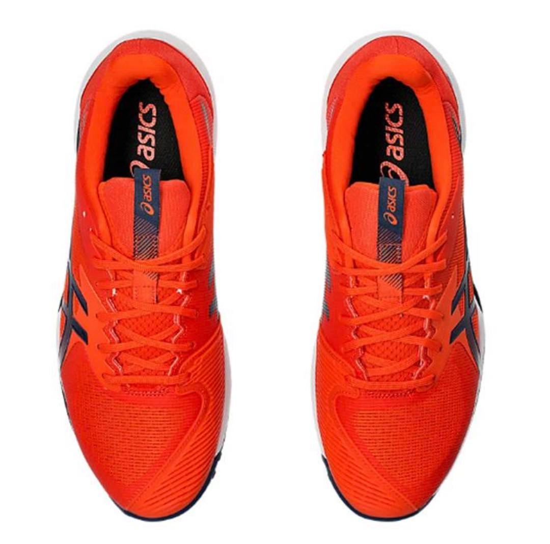 専用ASICS ソリューションスピード オレンジ/ネイビーオムニ用26.5