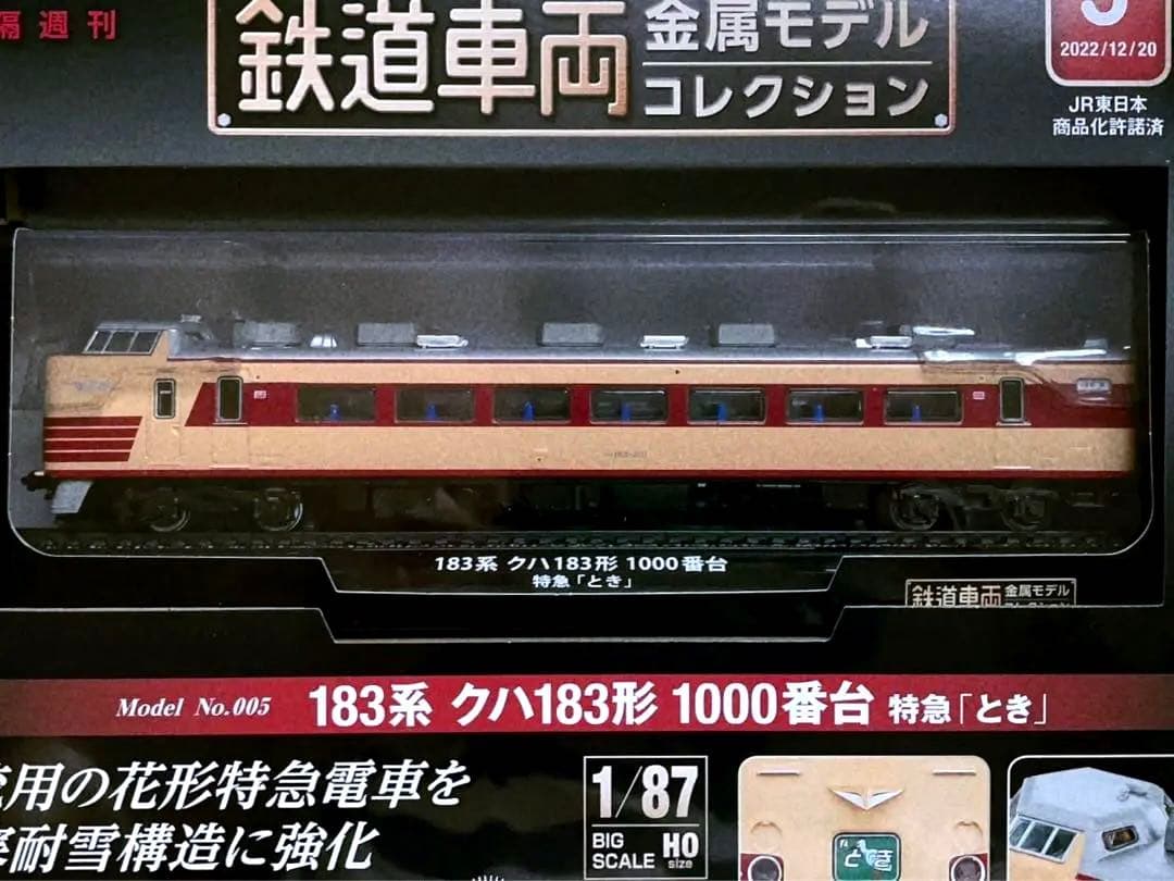 新品未開封 美品 デアゴスティーニ 金属モデルコレクション クハ183 とき