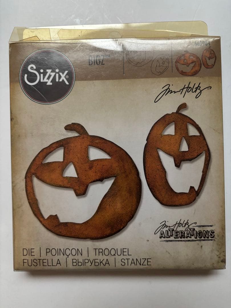 アルバム・スクラップ sizzix Tim Holtz Jack-o-Lanterns 660964