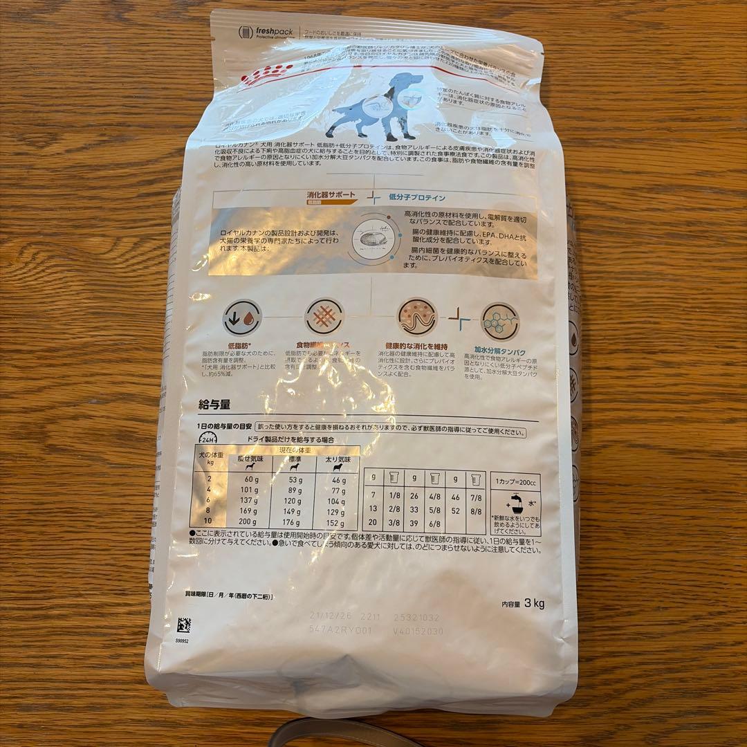  CANIN 犬用消化器サポート低脂肪+低分子プロテイン3kg