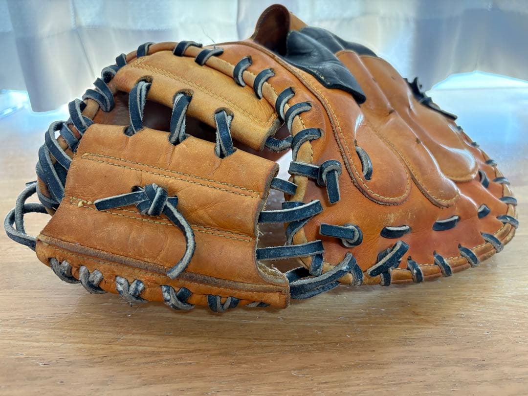 はたけやまハタケヤマ　キャッチャーミット　軟式グローブ 茶色/黒