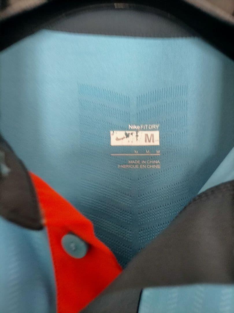 フェデラー　全仏優勝　Nike ポロシャツ M 青