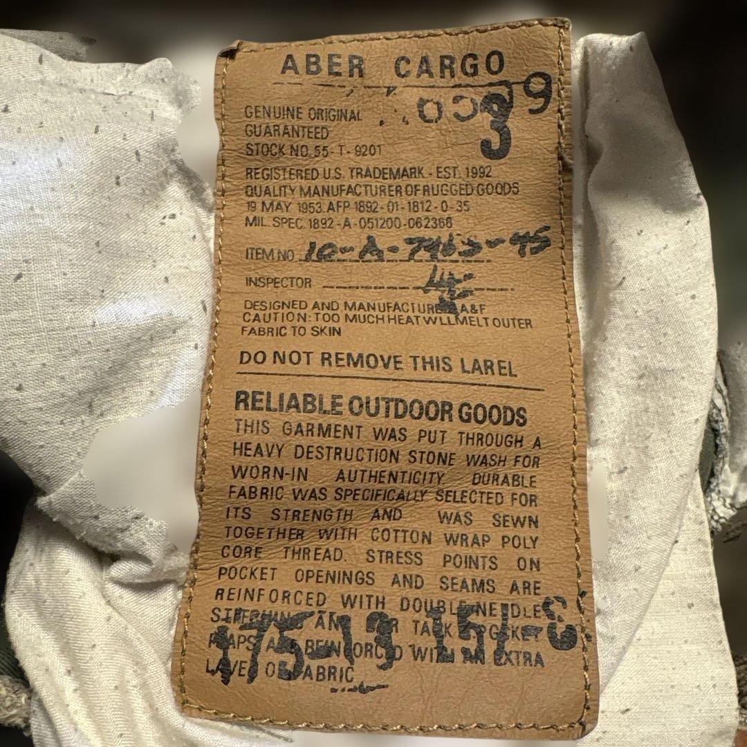 アバクロ　ABER CARGO ミリタリーカーゴパンツ　サイズ30