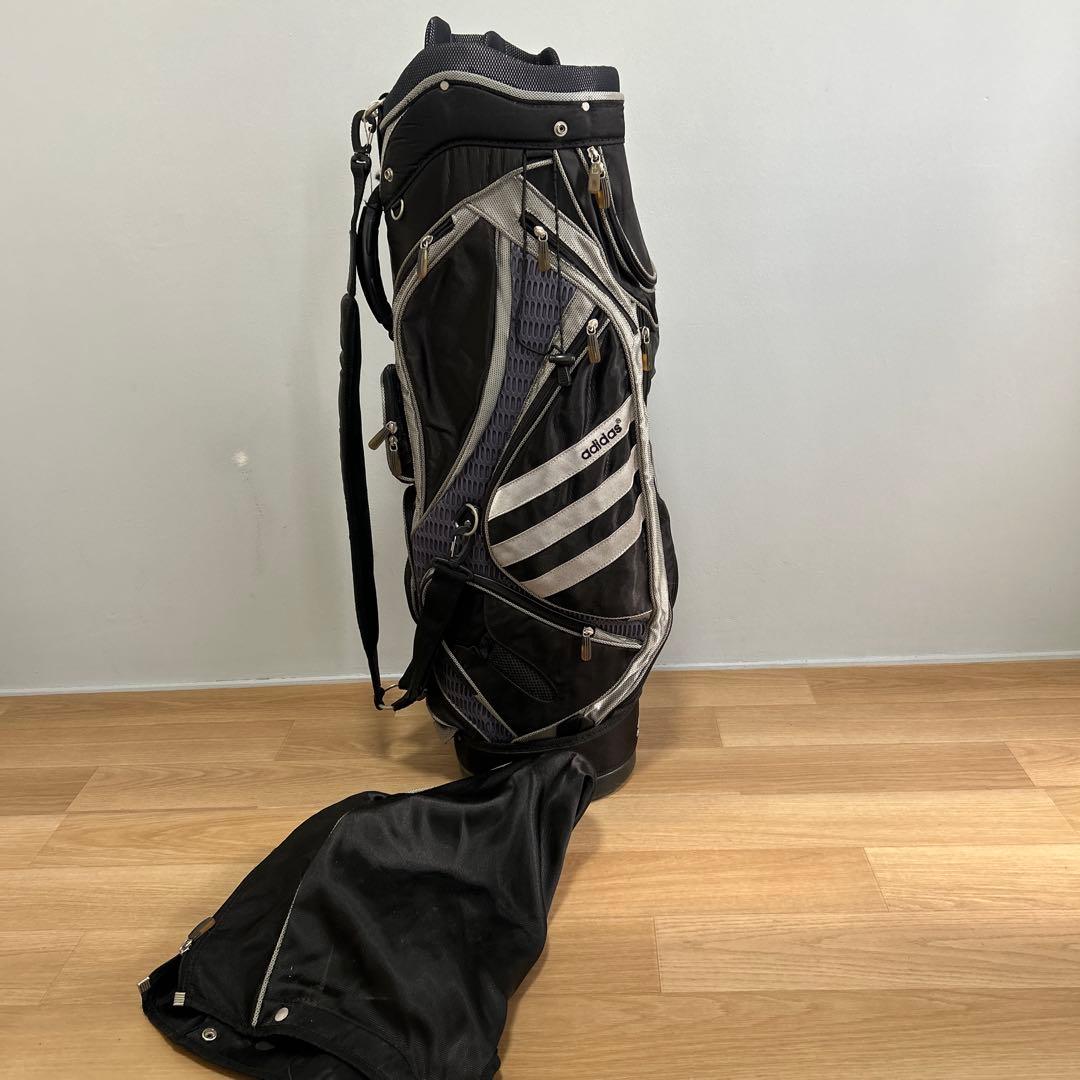 adidas キャディバッグ ブラック/シルバー