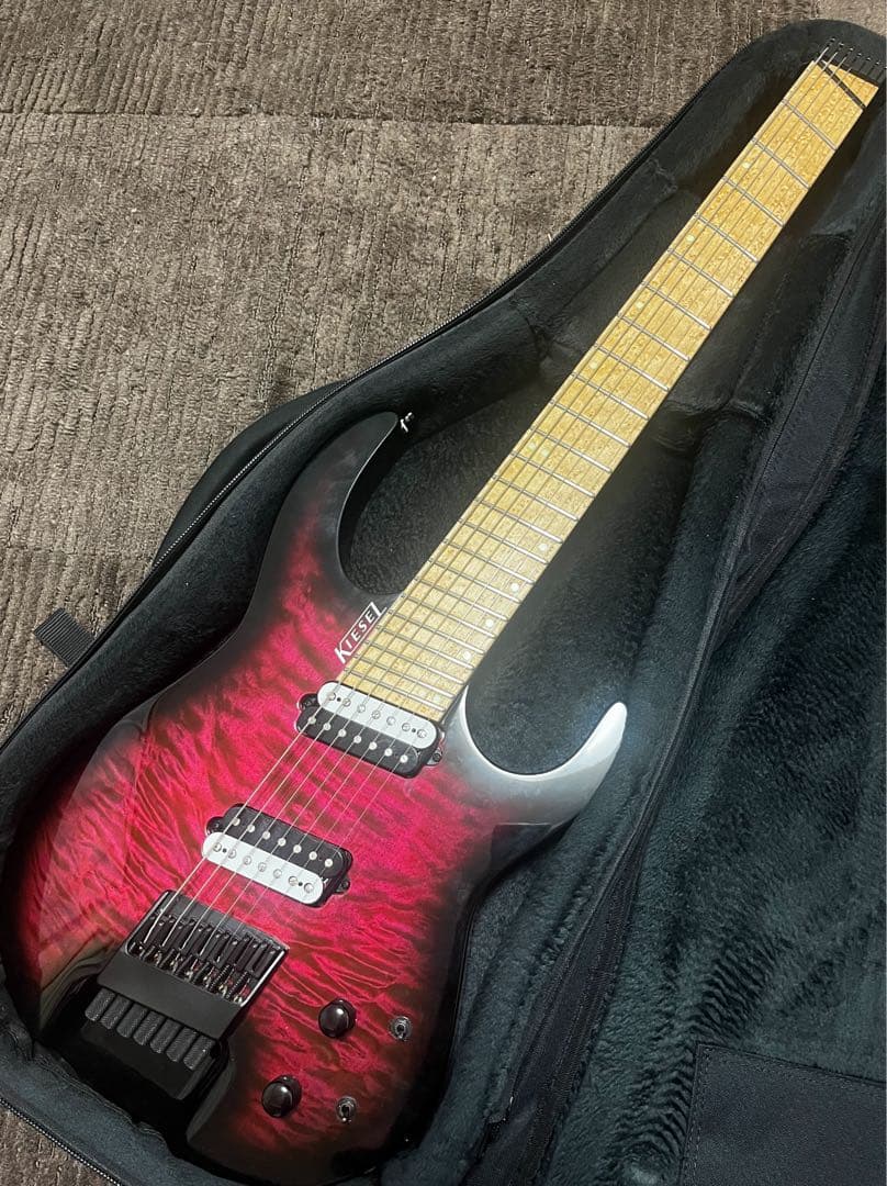 Kiesel CL7 Pink Burst キルテッドメイプル 7弦