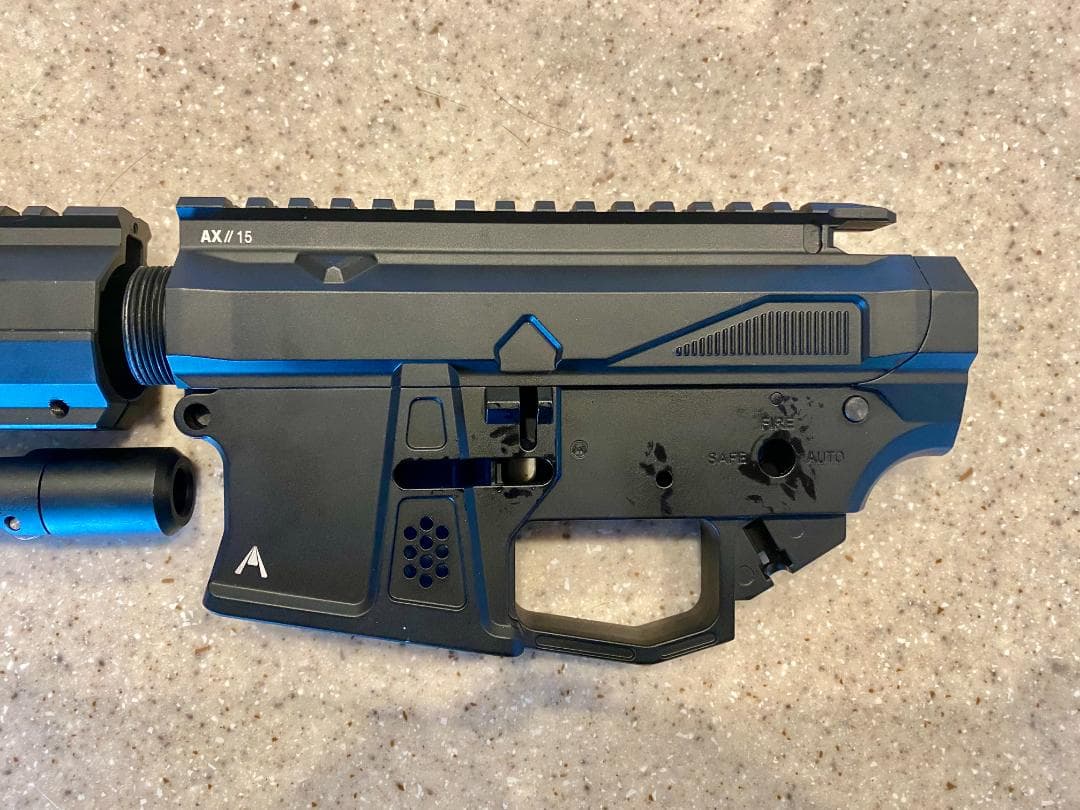 [新品]MWS用アルミ製 AX-15アッパー・ロアレシーバー(限定1個)