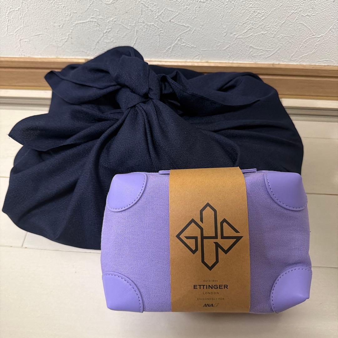 未使用 ANAファーストクラス ETTINGER ポーチ リラックスウェア L