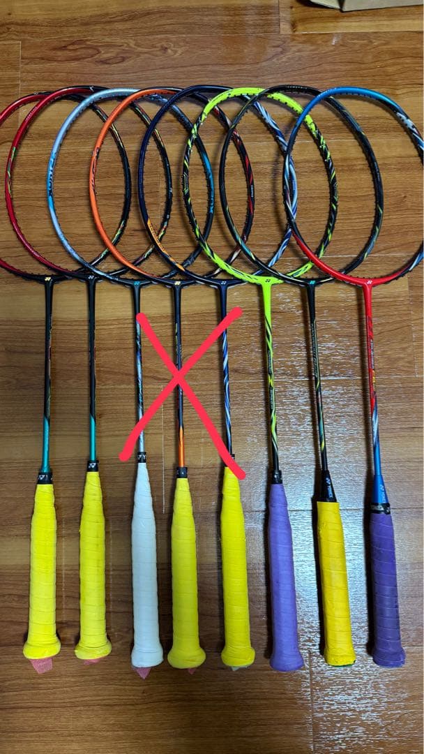 YONEX ジャンクラケット　5本セット