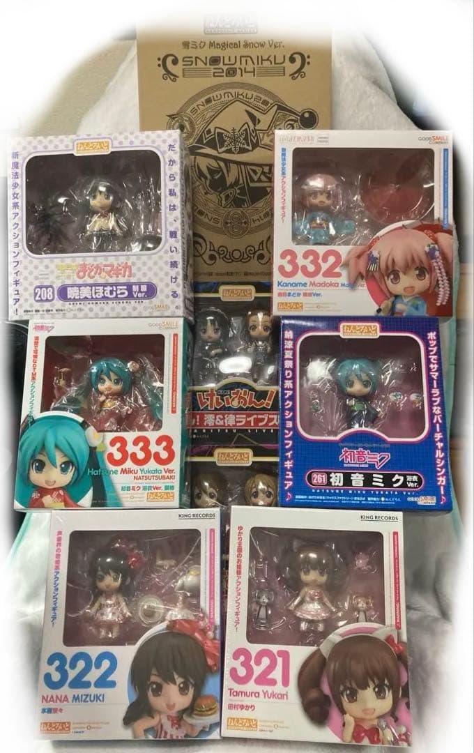 バラ売り可◆初音ミク・まどかマギカ・けいおん等◆ねんどろいど９個セット