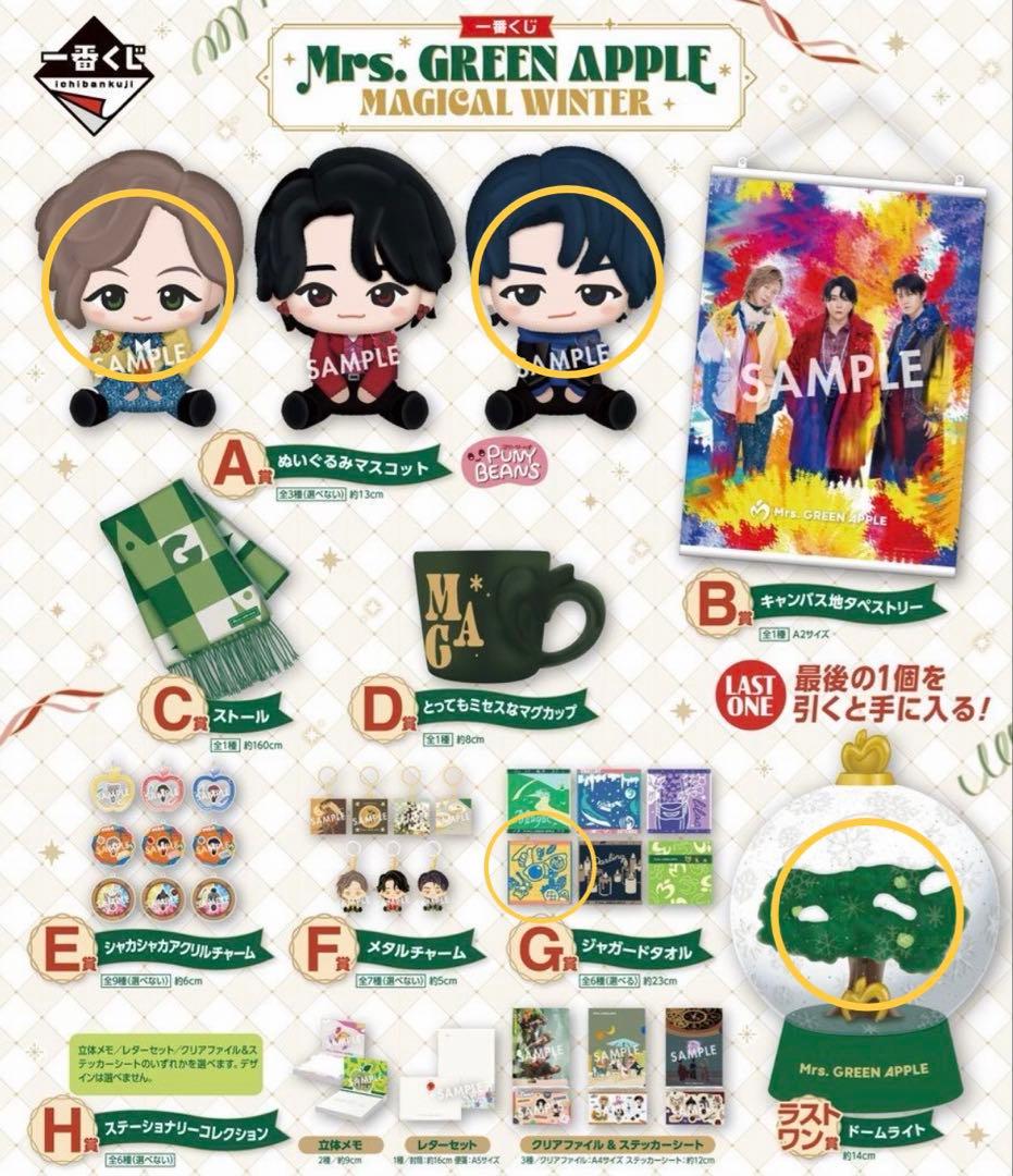 Mrs. GREEN APPLE　一番くじ