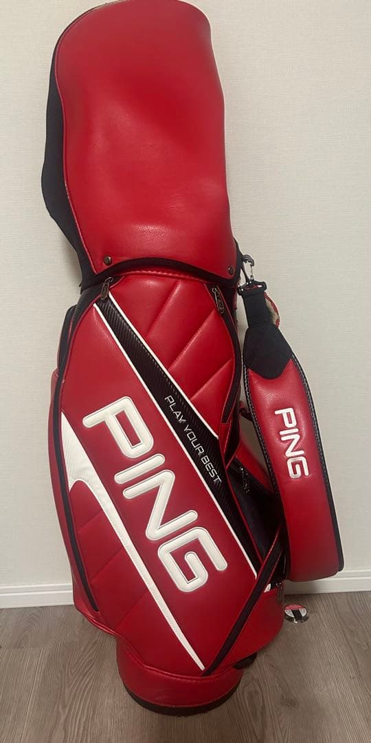 PING ゴルフバッグ レッド