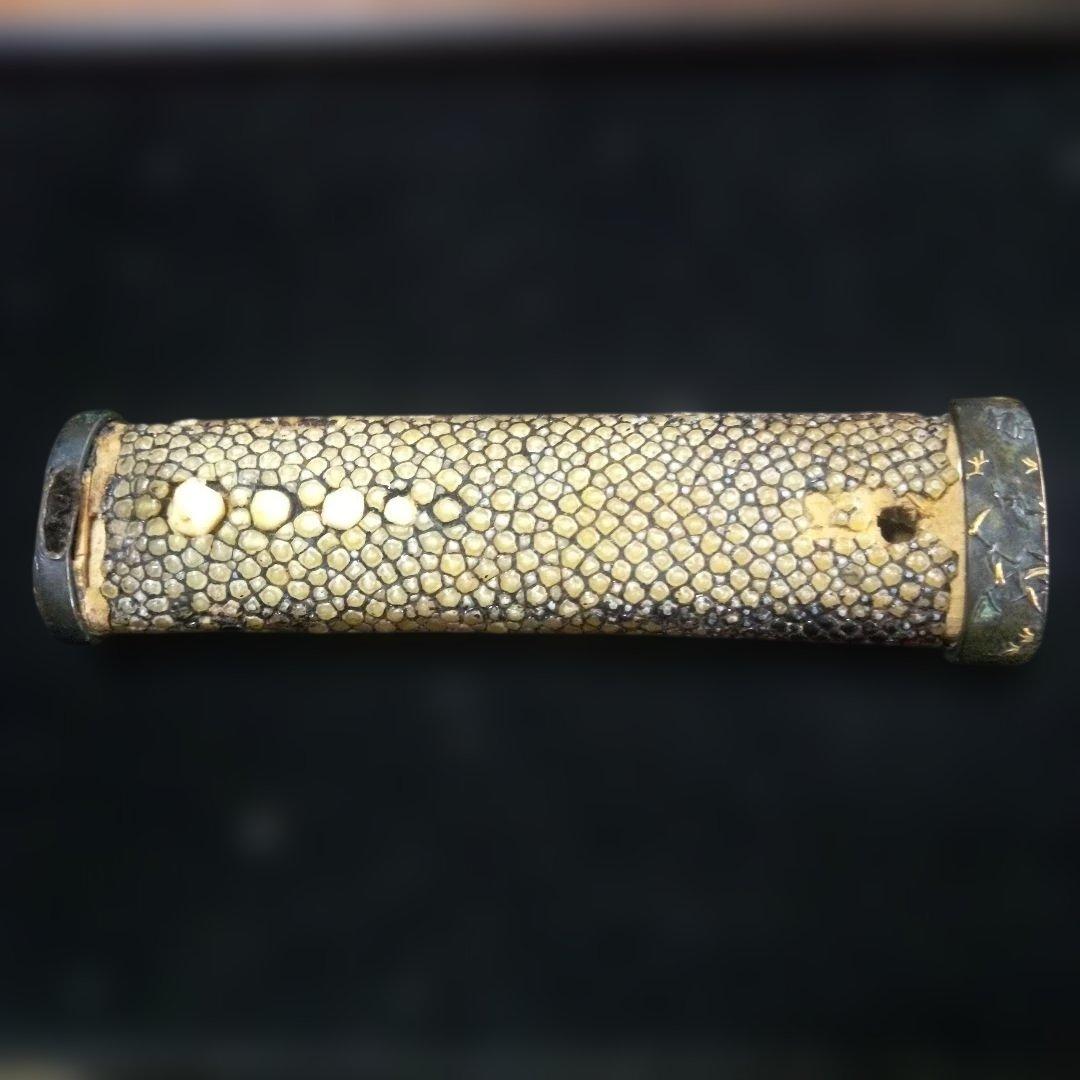 時代短刀の柄前