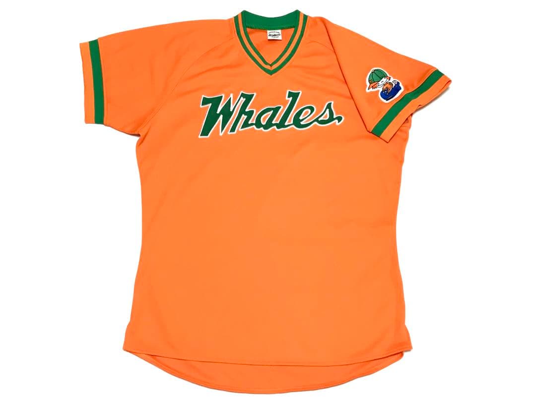 大洋 ホエールズ 湘南 カラー ホーム 復刻 ユニフォーム 一球 製 F サイズ