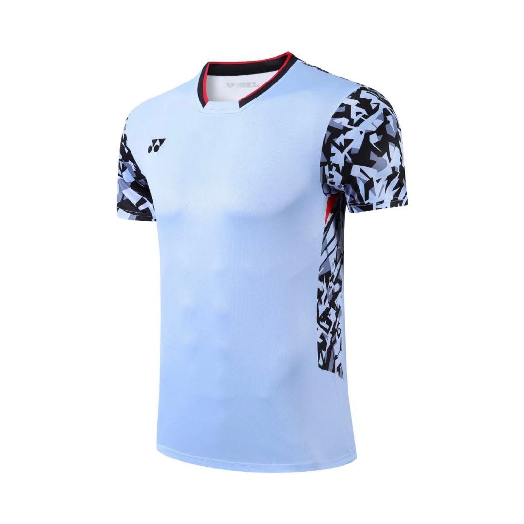 ヨネックスYONEX バド＆テニスゲームシャツ　新品　サイズLライトブルー