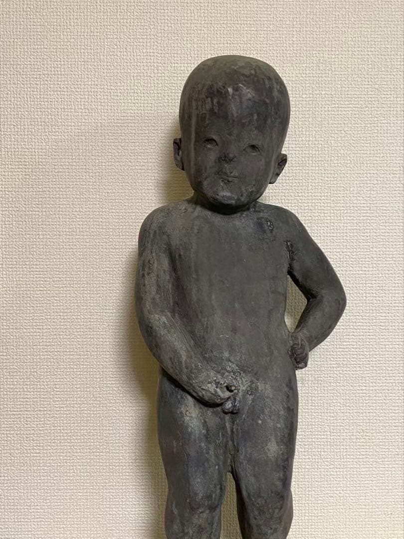 銅製 小便小僧 高さ約56cm 年代不明