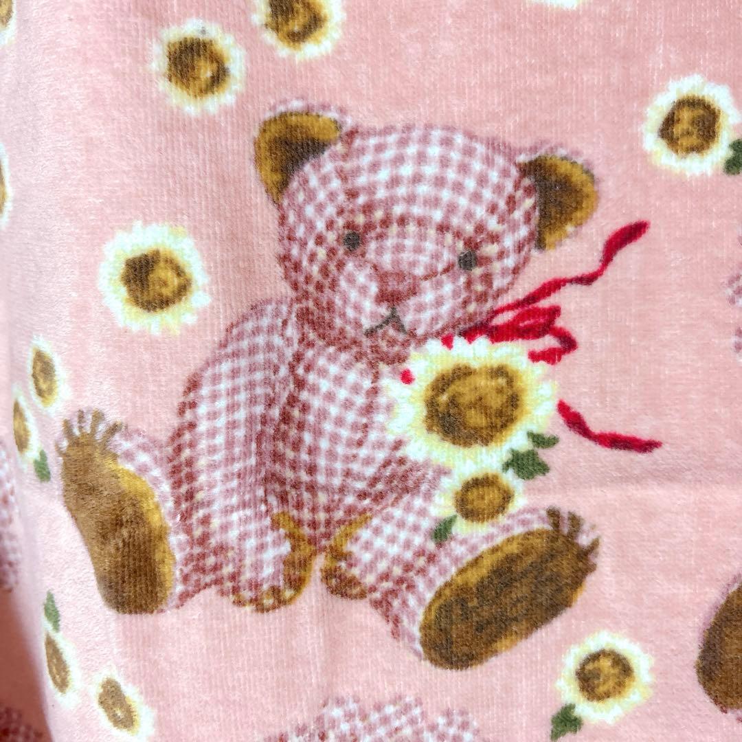 PINK HOUSE（ピンクハウス） バスタオル 花・熊柄 ピンク色