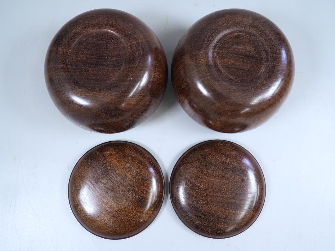 【宮崎県】日向特製蛤碁石36号・花梨碁笥セット