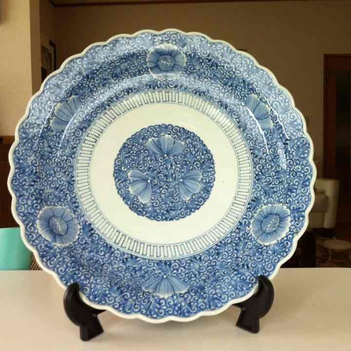 【格安！】古伊万里 大皿 上品 花微塵 超オススメ❗️