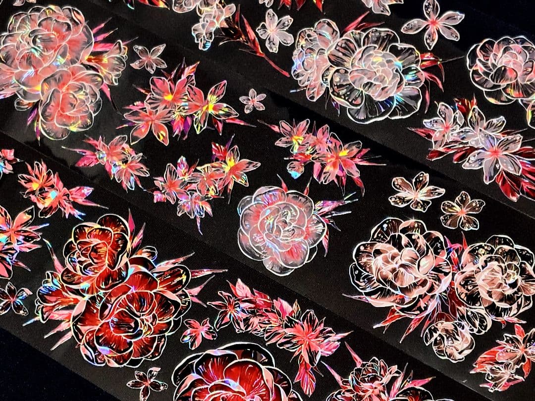 切売 1509★ 海外 マスキングテープ マステ PET 装飾 花 贝壳光