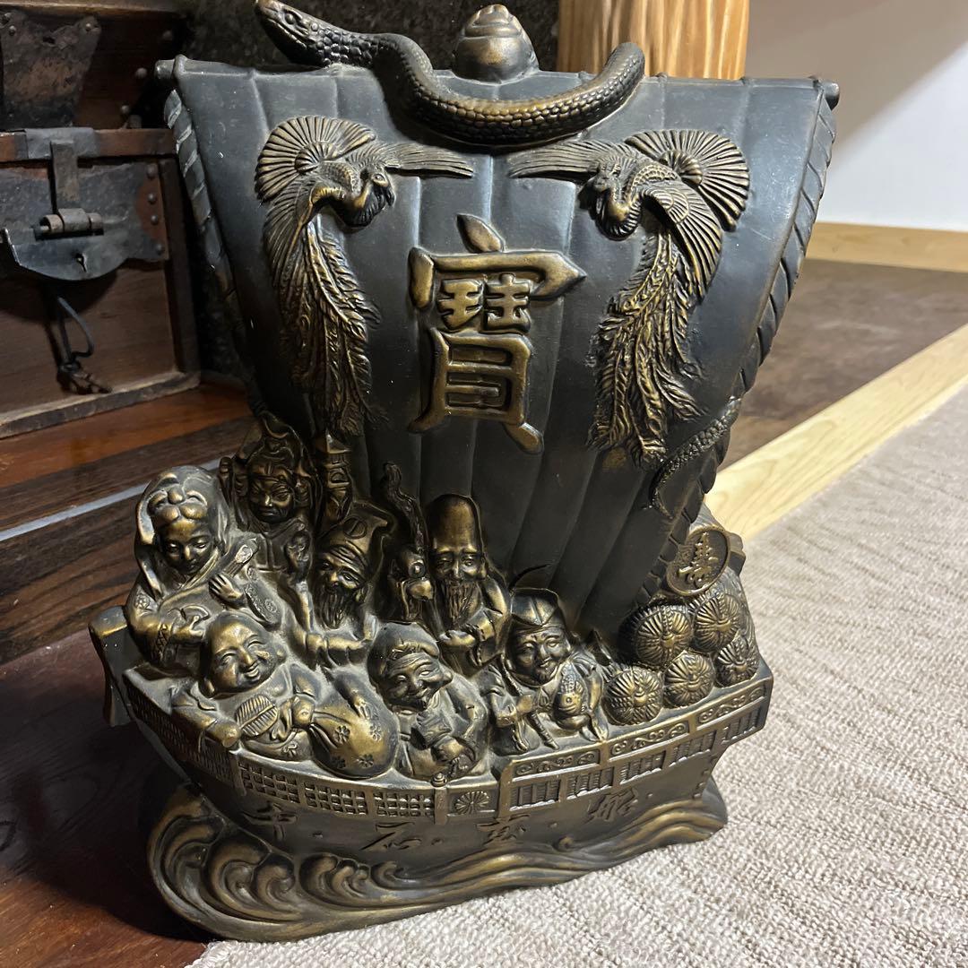 ブロンズ製船型彫刻 インテリア装飾