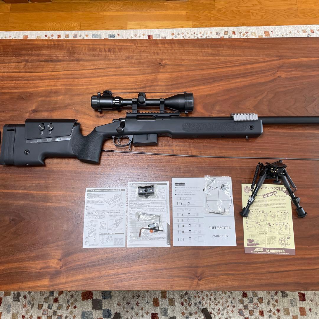 東京マルイM40A5 ボルトアクションエアーライフル スコープ　バイポット付