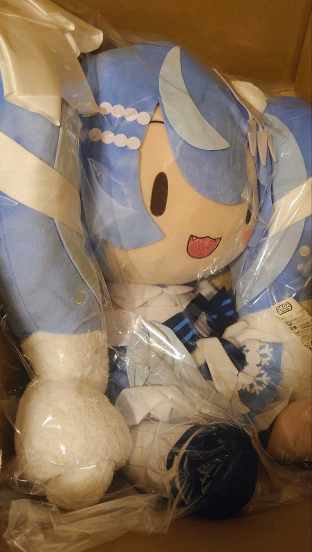 雪ミク 2025 ふわぷち どでかジャンボぬいぐるみ  MIKU