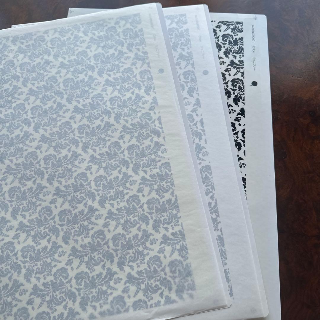 ルル　転写紙とカップ＆ソーサー2客セット