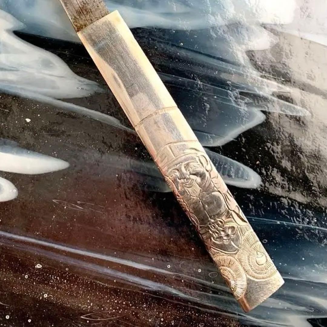 小柄小刀　大黒天図小柄袋（15cm以下の合法サイズ）