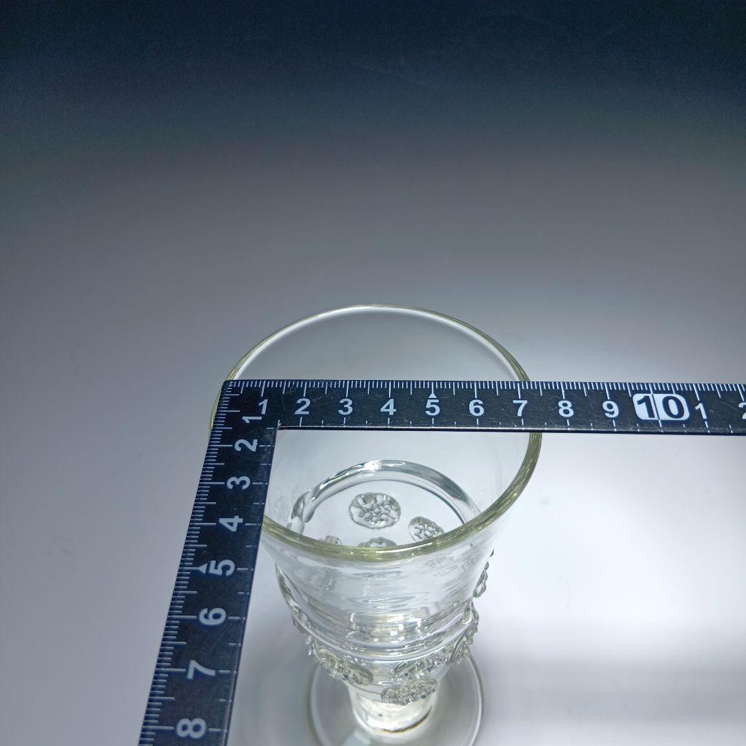 ガラス作家　舩木倭帆　プラントゴブレットイチゴ紋　shizuサイン有