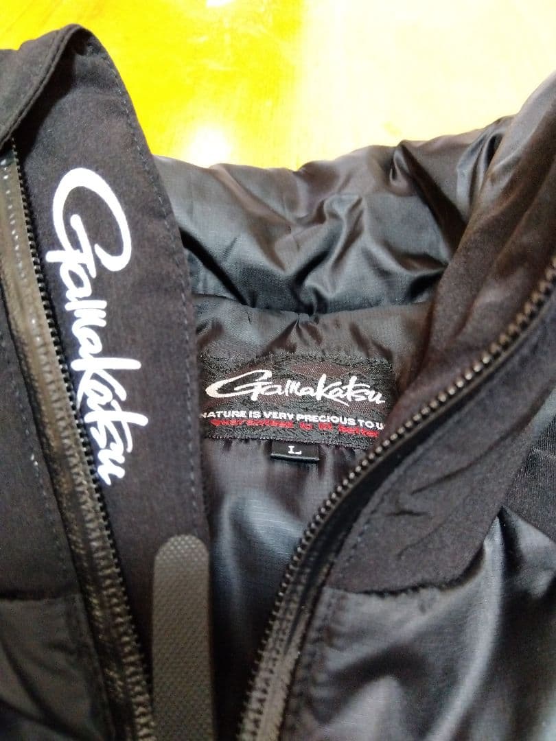 がまかつ ダウンジャケット フィッシングウエアー 防寒着 L ブラック