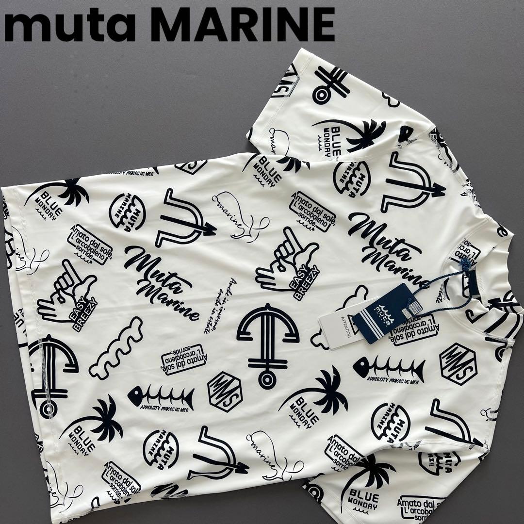 【新品】muta MARINE ムータマリン　25ss モックネック　メンズ　白