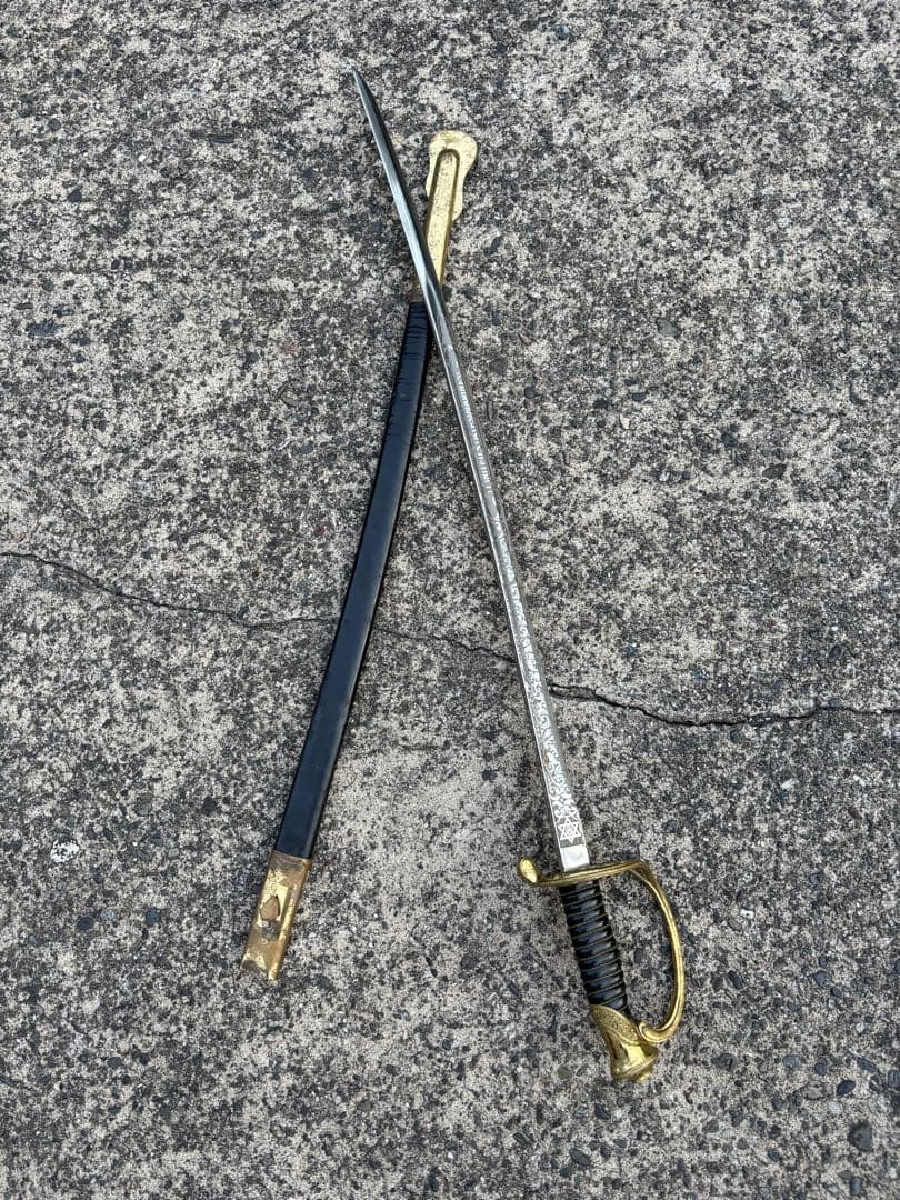 吉海M35 米軍 式典用サーベル 模造刀 鞘付 28インチ 全長86cm