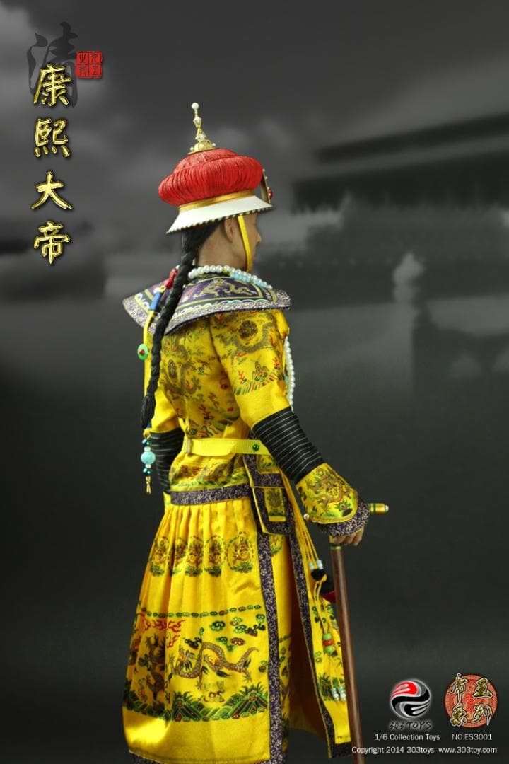 【帝】　★ 人形 康煕大帝 ★　開封品　関節可動 服脱着可　帝王系列