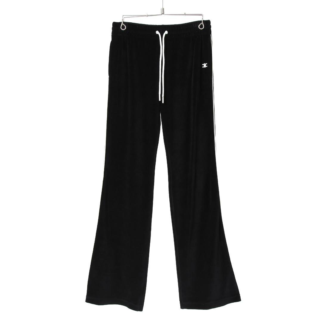 CELINE トリオンフ 刺繍 ベルベット トラックパンツ ベロア ジャージ