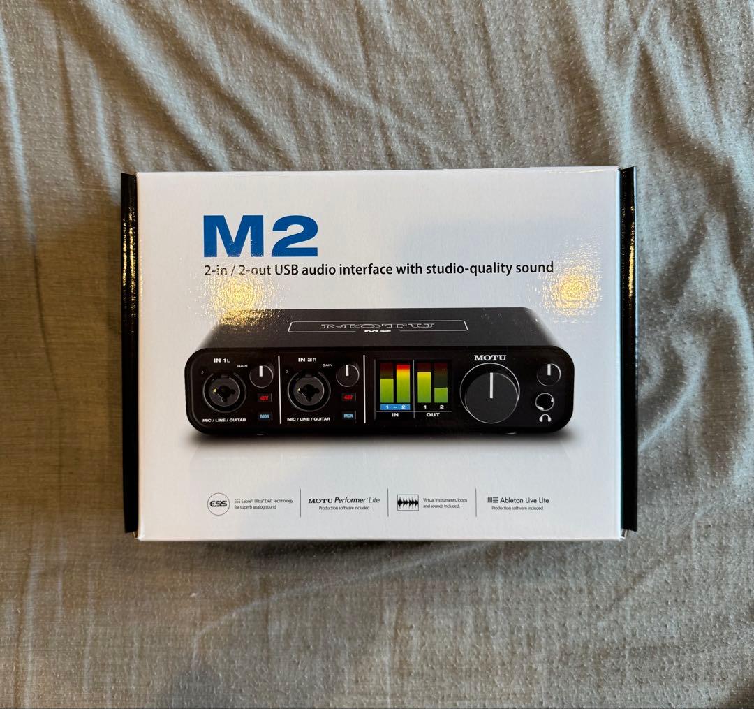 MOTU M2 オーディオインターフェイス 動作確認のみの新品