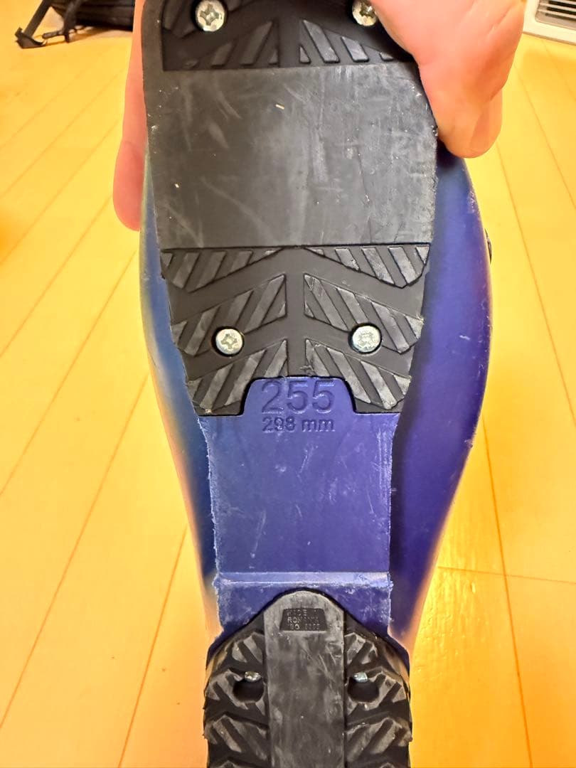 LANGE RSJ60 男性用スキーブーツ ネイビー/オレンジ 25.5