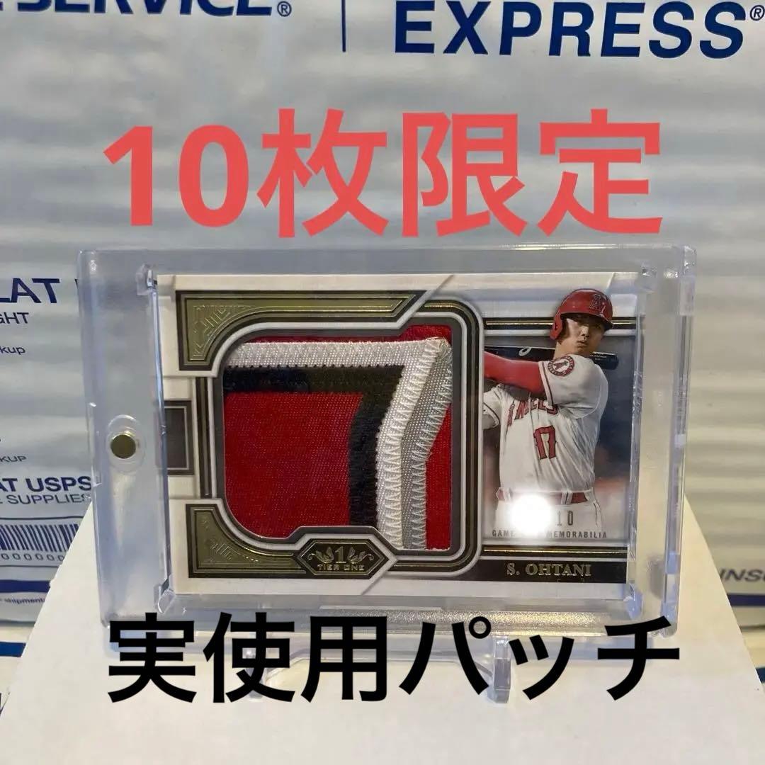大谷翔平 エンゼルス ドジャース 実使用 パッチ topps tier one