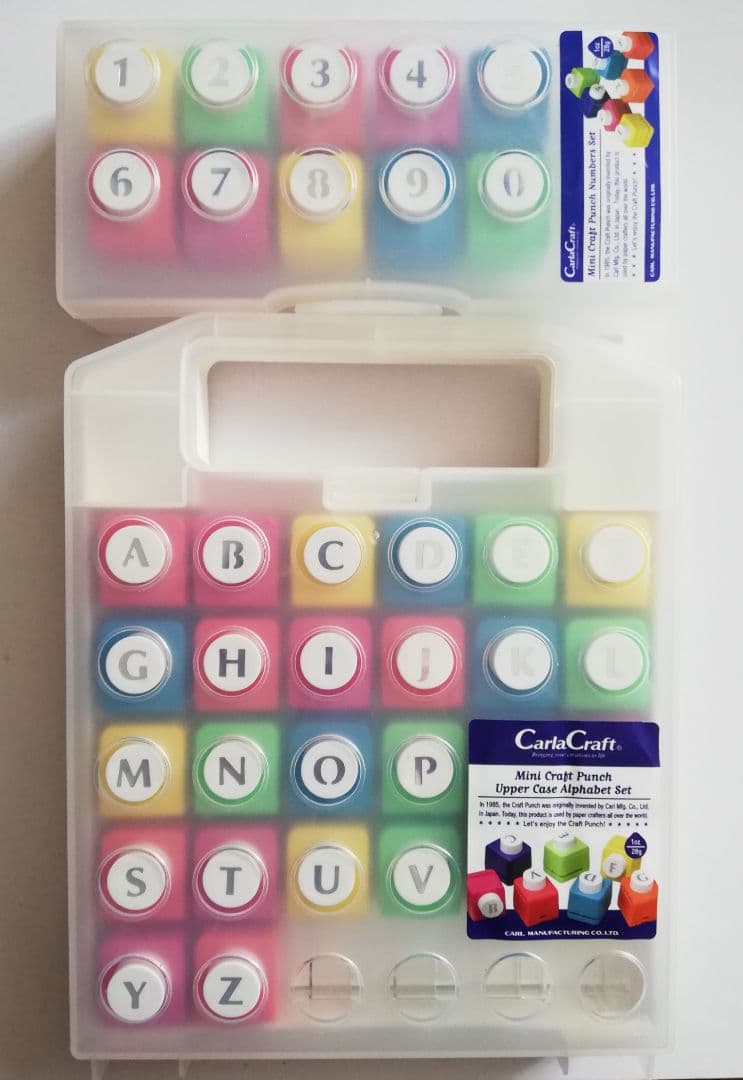 カーラクラフト アルファベット＆数字セット クラフトパンチ