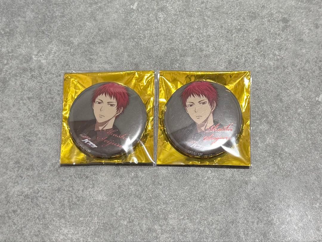 赤司征十郎 黒子のバスケ 黒バス 缶バッジ 中外 JF2020ver.