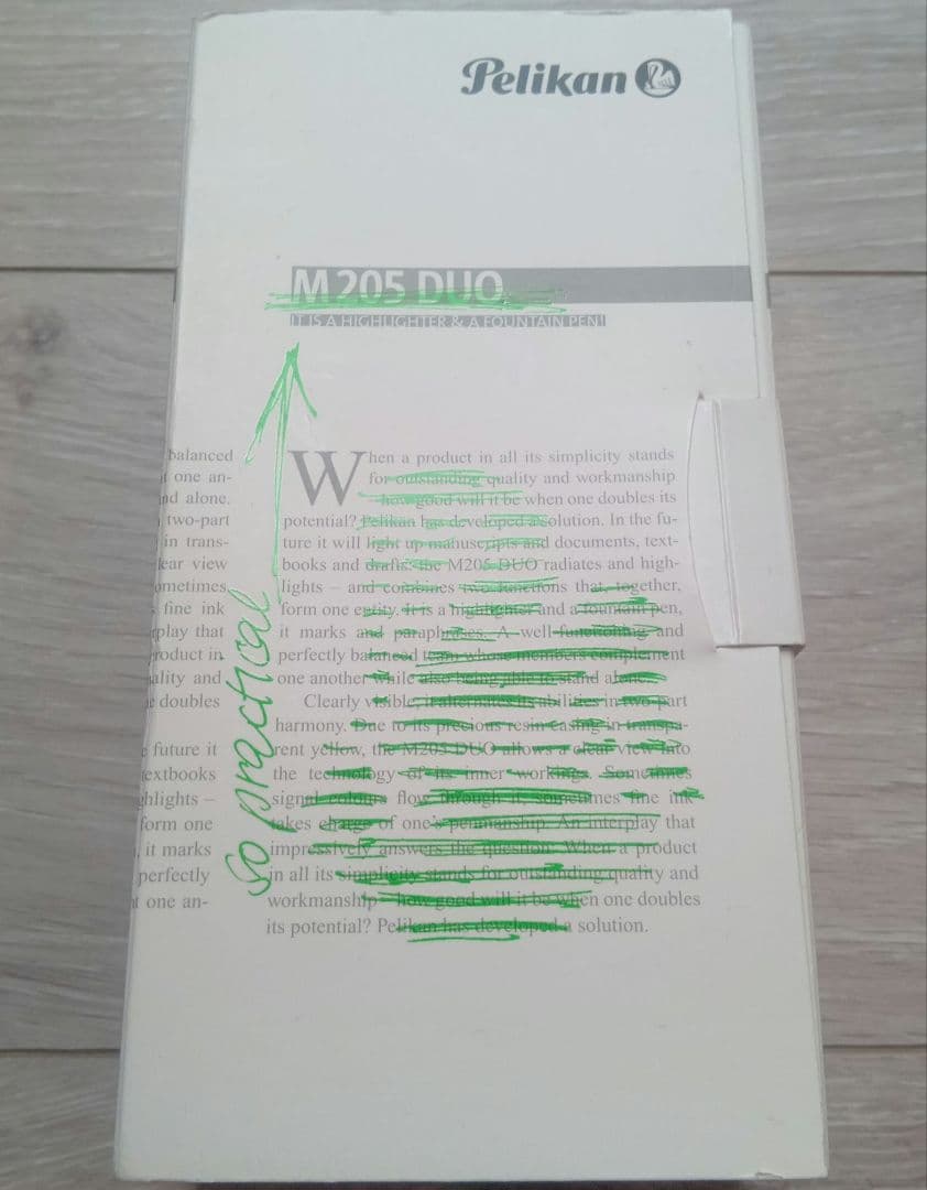 ペリカン万年筆 特別生産品 M205 DUO シャイニーグリーン 　インクセット