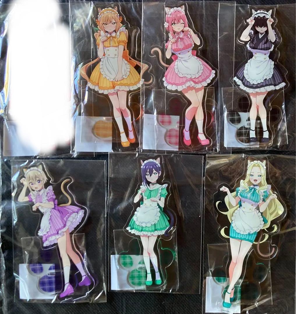 100カノ　アクリルスタンドセット　cafe&bar MENU ver