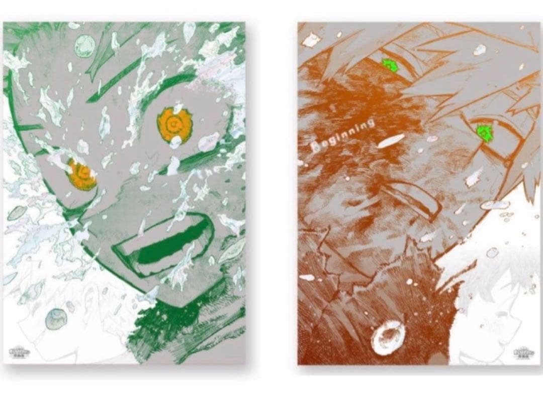 ヒロアカ原画展 アートポスター 2枚セット