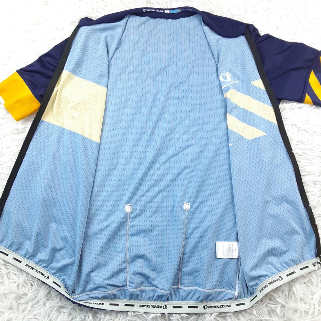 美品◎PEARL IZUMI サイクリングウェアセットアップ ジャージ 紺黄